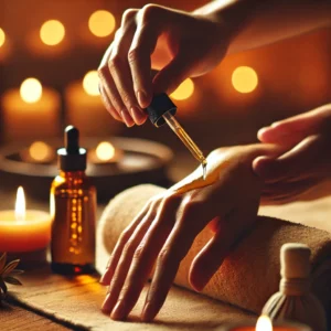 apply oil on your body for tantra massage